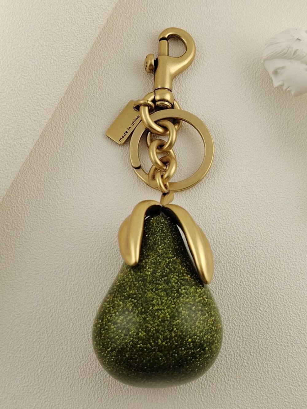 Coach Pear Bag Charm CAX73 Keychain - Picture 2 of 8